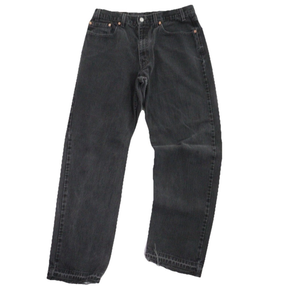 Vintage Levis 550 Jeans Mens 38x32 Black Denim Relaxed Fit Skate Grunge Y2K